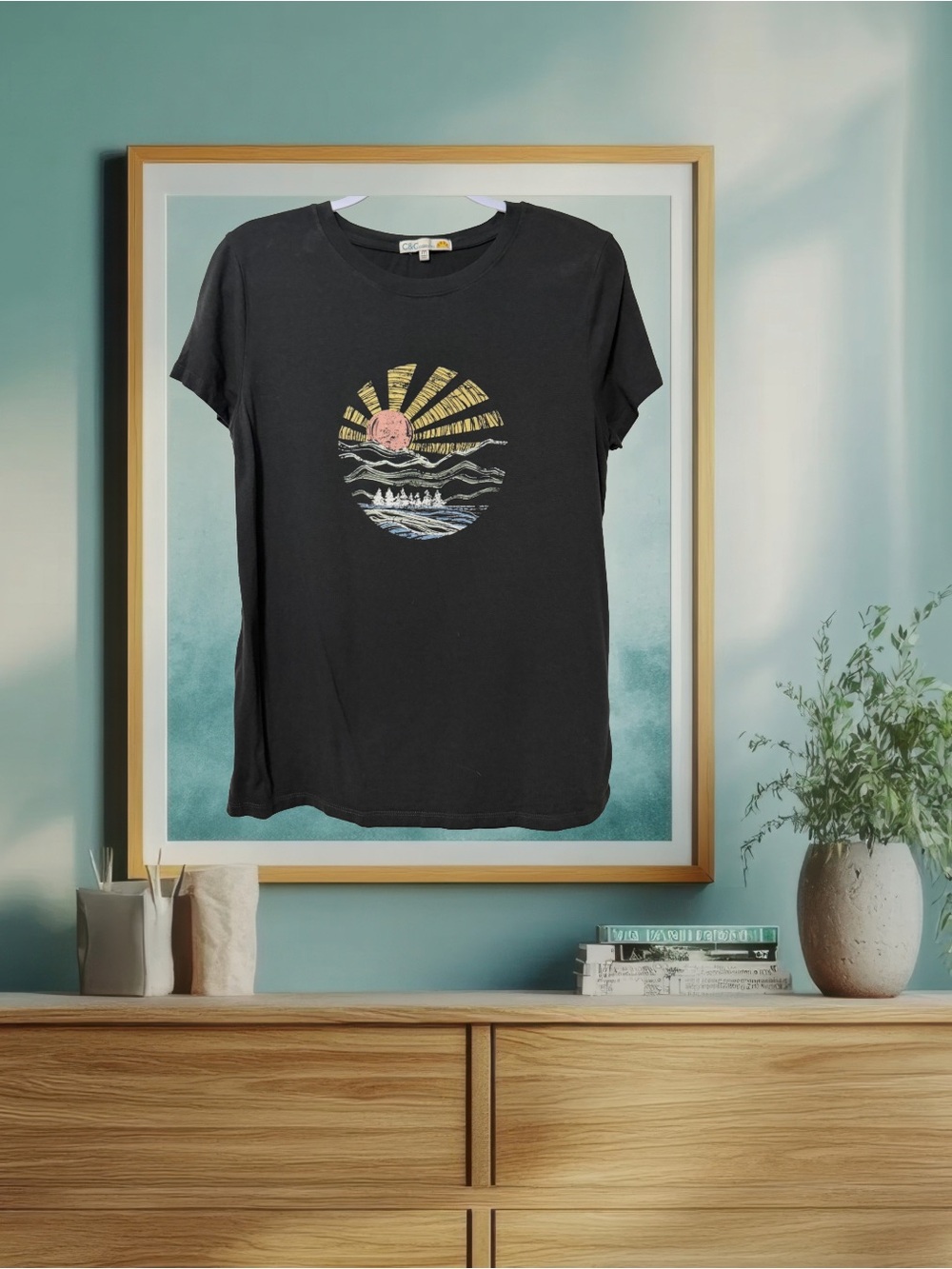 BOGO! Short Sleeve Tee with Sunrise Graphic